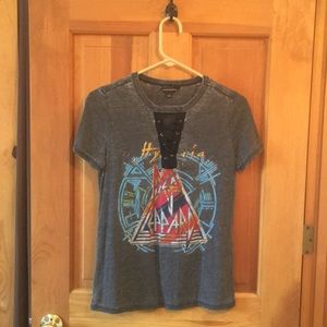 Rock & Republic Def Leppard burnout tee